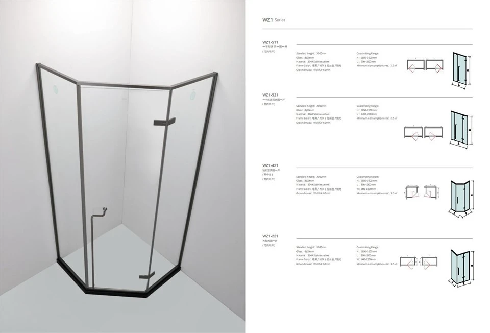 Casement Glass Door Shower Room Casement Glass Door Shower Room