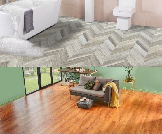 Interlocking Luxury Vinyl Flooring Tile, Wood Floor Plank For Kitchen Bathroom Interlocking Luxury Vinyl Flooring Tile, Wood Floor Plank For Kitchen Bathroom